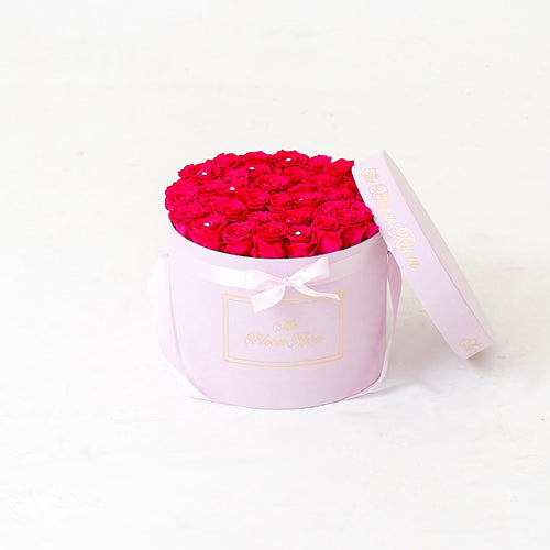 Large Suede Round Box