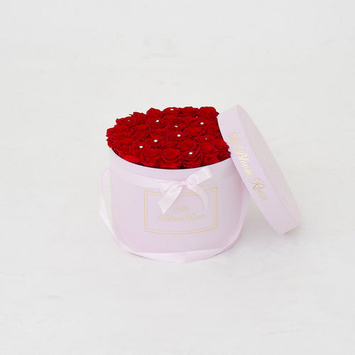 Large Suede Round Box