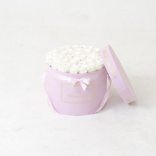 Large Suede Round Box