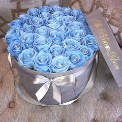 Large Suede Round Box