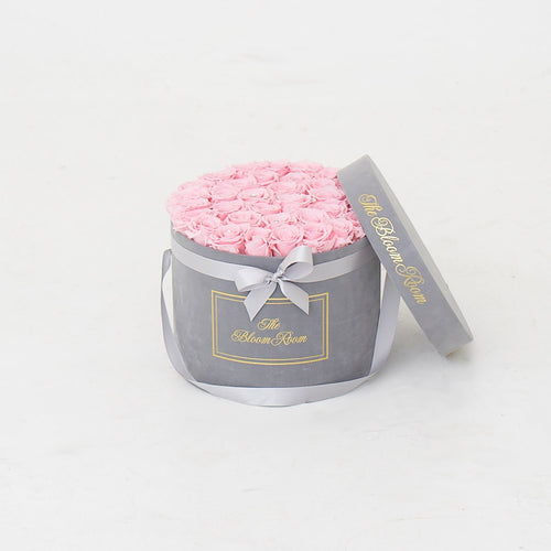 Large Suede Round Box