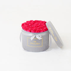 Large Suede Round Box