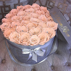 Large Suede Round Box