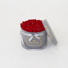 Large Suede Round Box