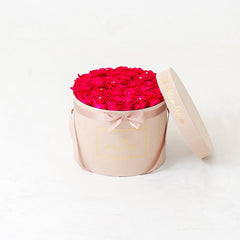 Large Suede Round Box