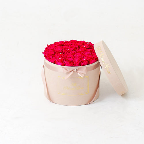 Large Suede Round Box