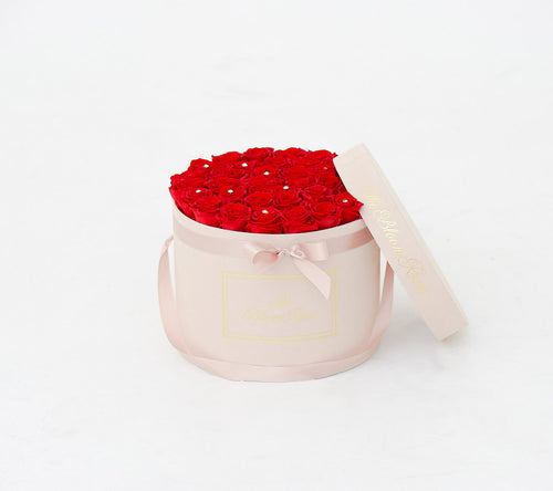 Large Suede Round Box