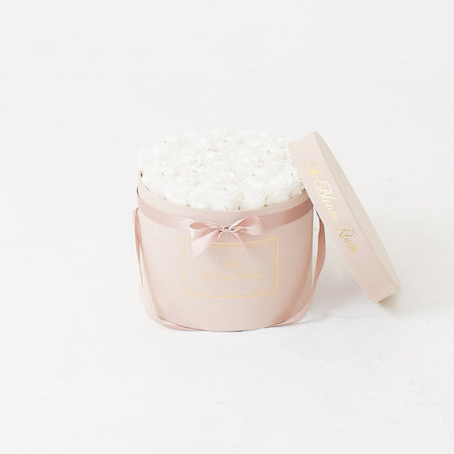 Large Suede Round Box