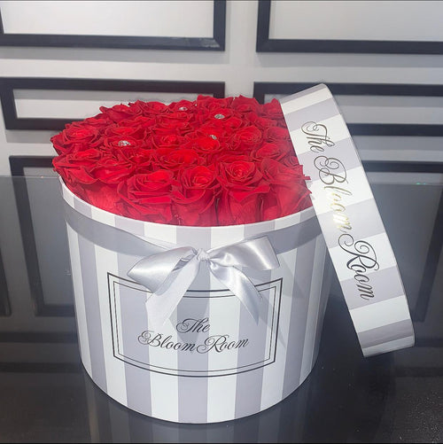 Large Candy Cane Round Box