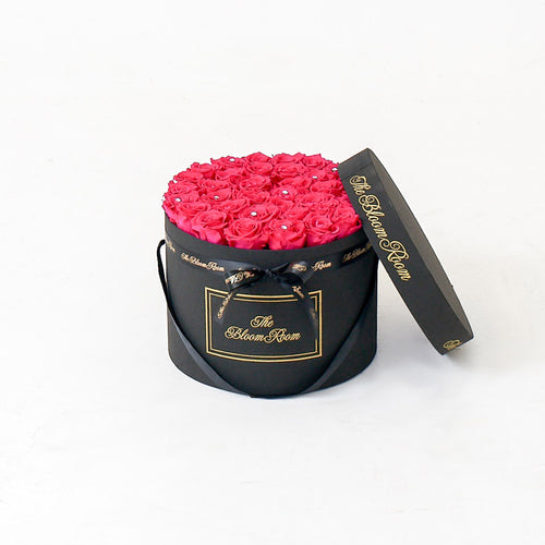 Large Black Round Box