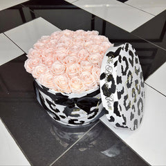 Large Leopard Round Box