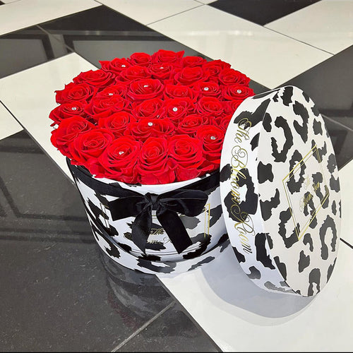Large Leopard Round Box