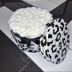 Large Leopard Round Box